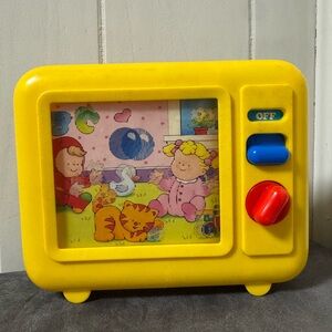 Vintage 1990 Colorful Kids Learning Toy TV